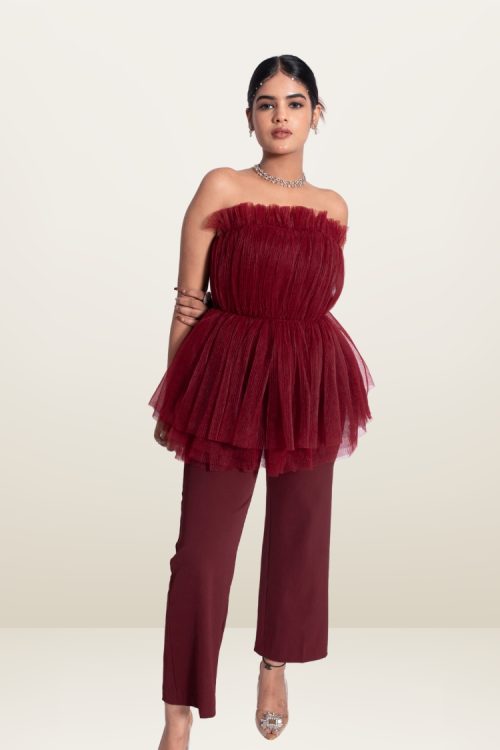 Women’s Solid Relaxed Fit Sleeveless Top And Pant Set