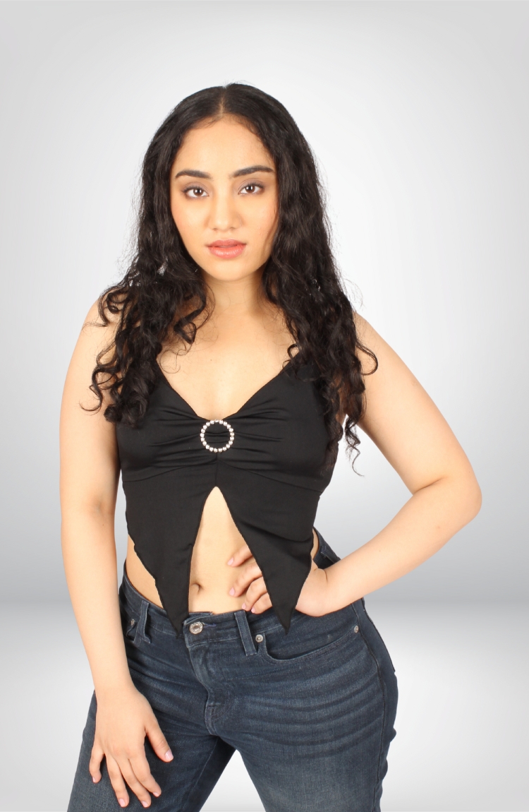 Premium Women's Solid Sleeveless Wrap Top