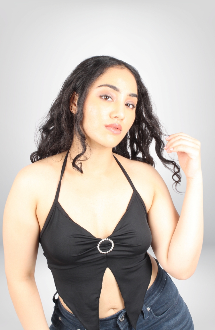 Premium Women's Solid Sleeveless Wrap Top - Image 4