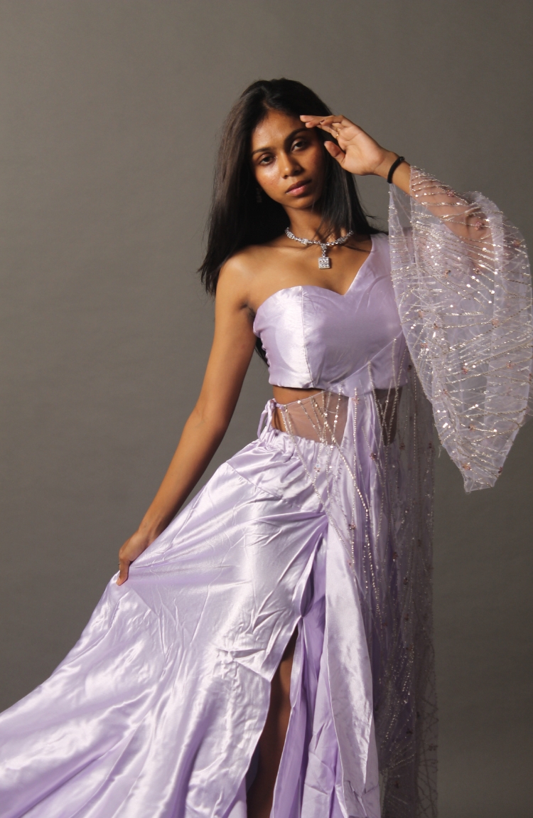 Women Polyester Sequined Dress