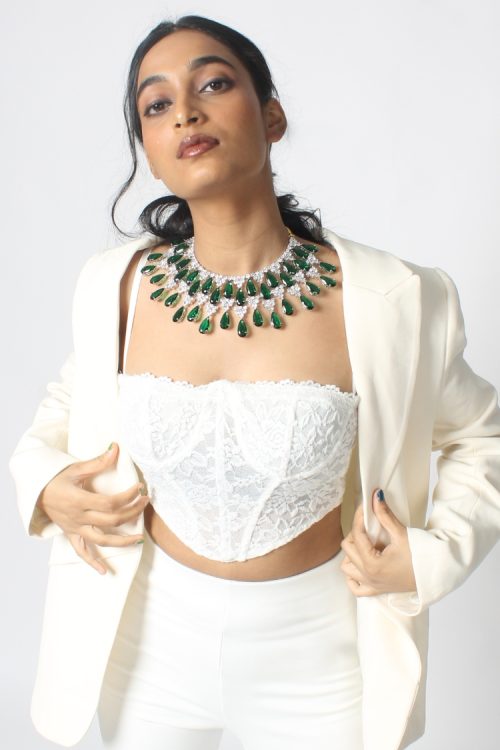 Women’s Solid Relaxed Fit Full Sleeve White Top