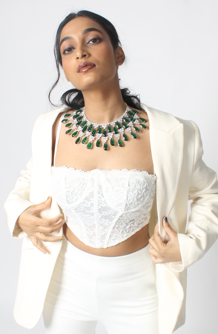 Women’s Solid Relaxed Fit Full Sleeve White Top